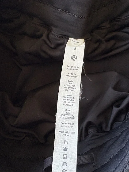 Lululemon Black Athletic Shorts Set size 8 - Picture 10 of 15